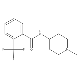 N-(1-methylpiperidin-4-yl)-2-(trifluoromethyl)benzamide结构式