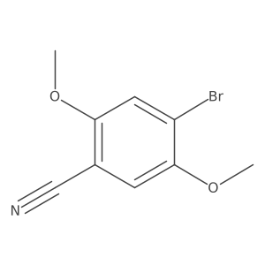 4-Bromo-2,5-dimethoxybenzonitrile结构式