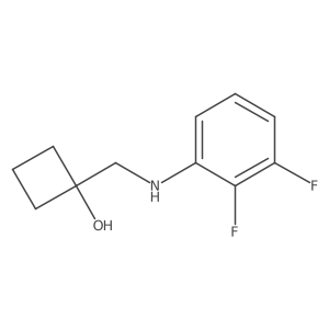 1-{[(2,3-Difluorophenyl)amino]methyl}cyclobutan-1-ol结构式