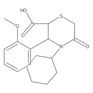 (2S,3R)-4-cyclohexyl-3-(2-methoxyphenyl)-5-oxothiomorpholine-2-carboxylic acid Structure