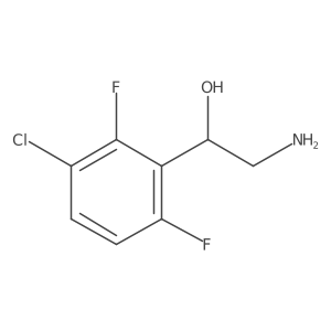 (1R)-2-amino-1-(3-chloro-2,6-difluorophenyl)ethan-1-ol Structure