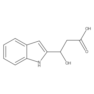 (3R)-3-hydroxy-3-(1H-indol-2-yl)propanoic acid Structure