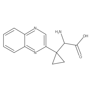 2-Amino-2-[1-(quinoxalin-2-yl)cyclopropyl]acetic acid Structure
