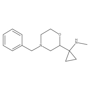 1-(4-benzylmorpholin-2-yl)-N-methylcyclopropan-1-amine结构式