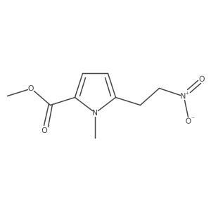 methyl 1-methyl-5-(2-nitroethyl)-1H-pyrrole-2-carboxylate结构式