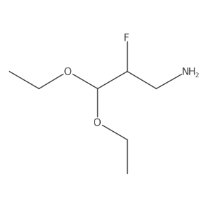 3,3-Diethoxy-2-fluoropropan-1-amine Structure