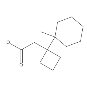 2-[1-(1-Methylcyclohexyl)cyclobutyl]acetic acid Structure