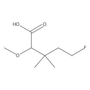 5-Fluoro-2-methoxy-3,3-dimethylpentanoic acid Structure