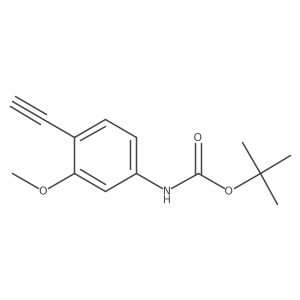 tert-butyl N-(4-ethynyl-3-methoxyphenyl)carbamate结构式