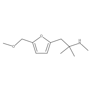 {1-[5-(Methoxymethyl)furan-2-yl]-2-methylpropan-2-yl}(methyl)amine Structure