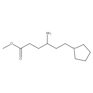 Methyl 4-amino-6-(pyrrolidin-1-yl)hexanoate Structure