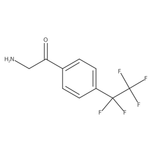 2-Amino-1-[4-(pentafluoroethyl)phenyl]ethan-1-one Structure