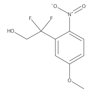 2,2-Difluoro-2-(5-methoxy-2-nitrophenyl)ethan-1-ol Structure
