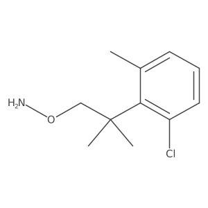 O-[2-(2-chloro-6-methylphenyl)-2-methylpropyl]hydroxylamine结构式