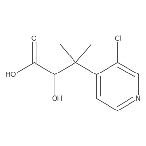 3-(3-Chloropyridin-4-yl)-2-hydroxy-3-methylbutanoic acid Structure