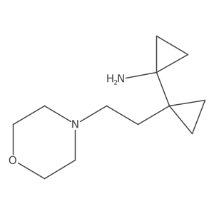 1-{1-[2-(Morpholin-4-yl)ethyl]cyclopropyl}cyclopropan-1-amine Structure