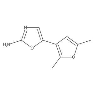 5-(2,5-Dimethylfuran-3-yl)-1,3-oxazol-2-amine Structure