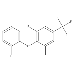 1,3-Difluoro-2-(2-fluorophenoxy)-5-(trifluoromethyl)benzene结构式