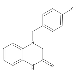 4-[(4-Chlorophenyl)methyl]-1,2,3,4-tetrahydroquinoxalin-2-one结构式