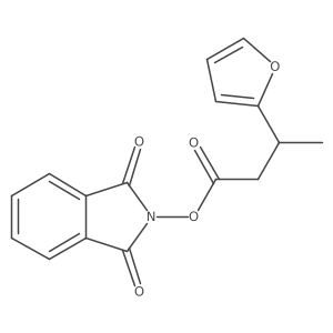 1,3-dioxo-2,3-dihydro-1H-isoindol-2-yl 3-(furan-2-yl)butanoate结构式