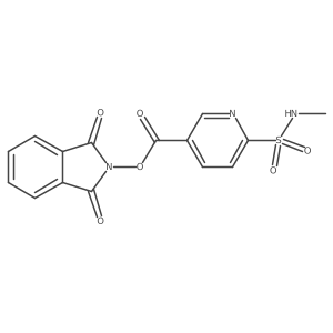 1,3-dioxo-2,3-dihydro-1H-isoindol-2-yl 6-(methylsulfamoyl)pyridine-3-carboxylate结构式