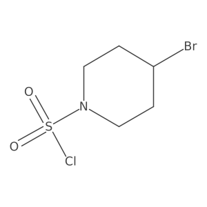 4-Bromopiperidine-1-sulfonyl chloride结构式