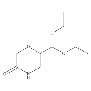 6-(Diethoxymethyl)morpholin-3-one Structure