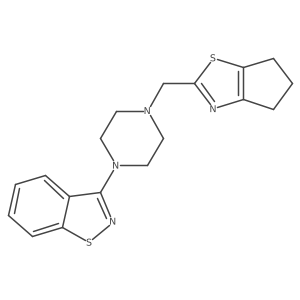 3-[4-({4H,5H,6H-cyclopenta[d][1,3]thiazol-2-yl}methyl)piperazin-1-yl]-1,2-benzothiazole Structure