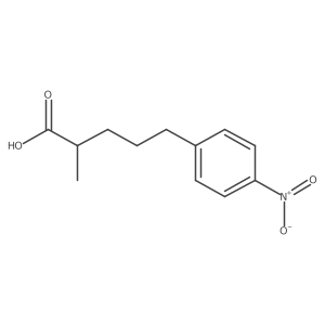 2-Methyl-5-(4-nitrophenyl)pentanoic acid Structure