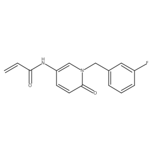 N-[1-[(3-Fluorophenyl)methyl]-6-oxopyridin-3-yl]prop-2-enamide结构式