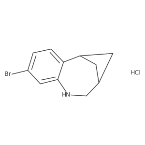 5-Bromo-8-azatricyclo[8.1.1.02,7]dodeca-2(7),3,5-triene;hydrochloride结构式