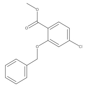 Methyl 2-(benzyloxy)-4-chlorobenzoate结构式
