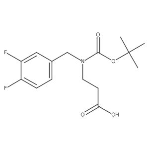 3-{[(Tert-butoxy)carbonyl][(3,4-difluorophenyl)methyl]amino}propanoic acid Structure
