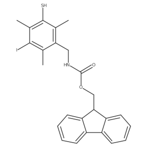 (9H-fluoren-9-yl)methyl N-[(3-iodo-2,4,6-trimethyl-5-sulfanylphenyl)methyl]carbamate Structure