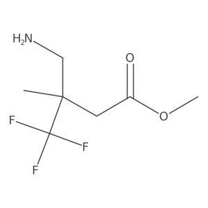Methyl 4-amino-3-methyl-3-(trifluoromethyl)butanoate Structure