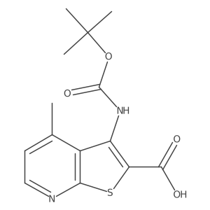3-{[(Tert-butoxy)carbonyl]amino}-4-methylthieno[2,3-b]pyridine-2-carboxylic acid Structure