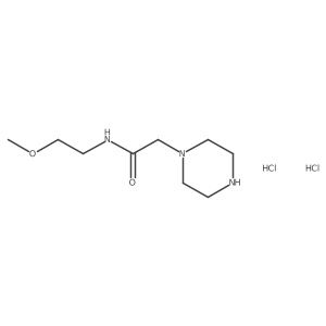 N-(2-methoxyethyl)-2-(piperazin-1-yl)acetamide dihydrochloride Structure