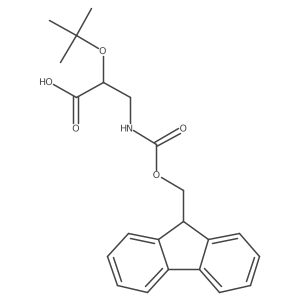 (2R)-2-(tert-butoxy)-3-({[(9H-fluoren-9-yl)methoxy]carbonyl}amino)propanoic acid Structure