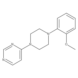 4-[4-(2-Methoxyphenyl)piperazin-1-yl]pyrimidine结构式