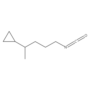 (5-Isocyanatopentan-2-yl)cyclopropane结构式