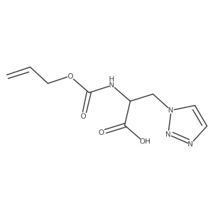 (2S)-2-{[(prop-2-en-1-yloxy)carbonyl]amino}-3-(1H-1,2,3-triazol-1-yl)propanoic acid Structure