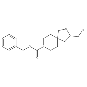 Benzyl 3-(hydroxymethyl)-2-oxa-8-azaspiro[4.5]decane-8-carboxylate结构式
