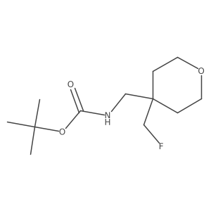 tert-butyl N-{[4-(fluoromethyl)oxan-4-yl]methyl}carbamate Structure