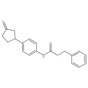 benzyl N-[4-(3-oxocyclopentyl)phenyl]carbamate Structure