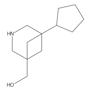 {5-Cyclopentyl-3-azabicyclo[3.1.1]heptan-1-yl}methanol Structure
