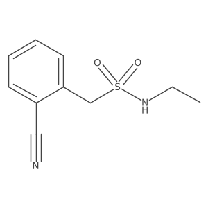 1-(2-cyanophenyl)-N-ethylmethanesulfonamide结构式