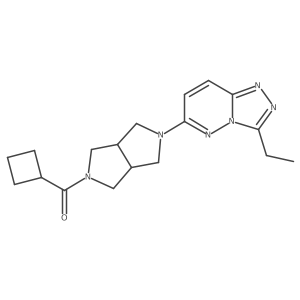 2-Cyclobutanecarbonyl-5-{3-ethyl-[1,2,4]triazolo[4,3-b]pyridazin-6-yl}-octahydropyrrolo[3,4-c]pyrrole结构式