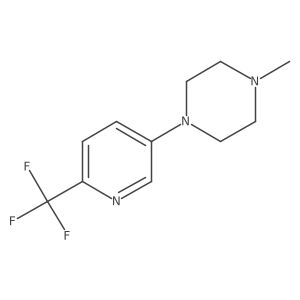 1-Methyl-4-[6-(trifluoromethyl)pyridin-3-yl]piperazine Structure