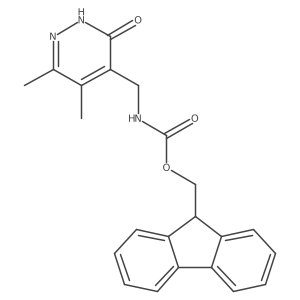(9H-fluoren-9-yl)methyl N-[(3-hydroxy-5,6-dimethylpyridazin-4-yl)methyl]carbamate Structure