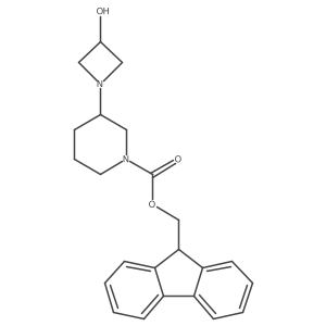 (9H-fluoren-9-yl)methyl 3-(3-hydroxyazetidin-1-yl)piperidine-1-carboxylate Structure